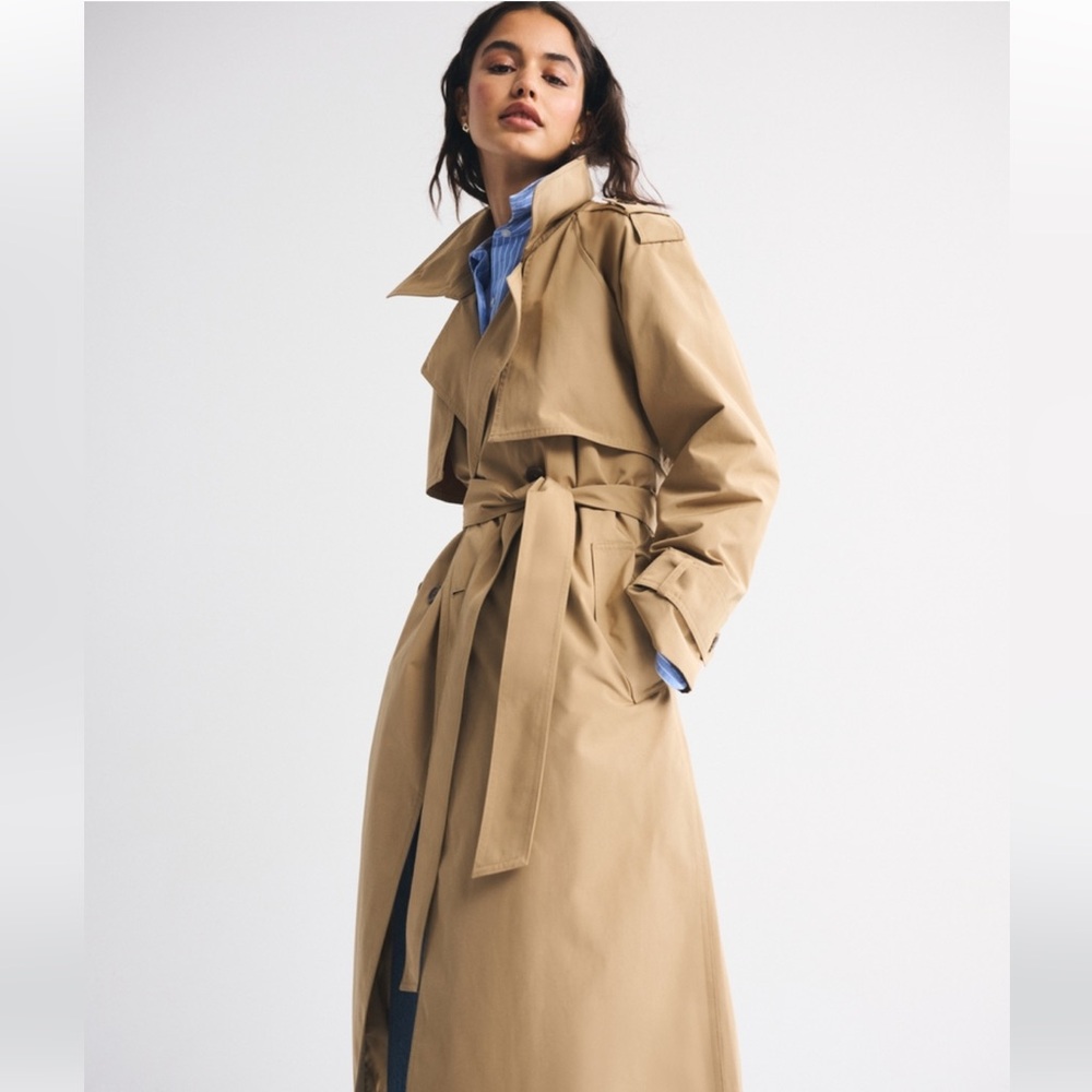 Abercrombie & Fitch Classic Trench Coat (S)